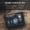 Percy Nobleman Beard Survival Kit, a Beard Grooming Kit containing a scented beard oil, beard balm, moustache wax, and a beard softener view 3