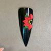 6Pcs 3D Christmas Acrylic Flowers Charms | Handmade | 3D Nail Charm | Floral Art | Holiday Nail Art (Small Size-6Pcs) view 1