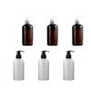 Zerodeko 6pcs Refillable Emulsion Pump Bottle Compact Round Shoulder Bottles for Shampoo Lotion and Portable and Reusable for Home Hotel and Travel Use view 1