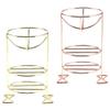 minkissy 2pcs Beauty Sponge Holder Make up Puff Sponge Stand 3 Layer Beauty Egg Storage Rack Metal Foundation Holder Sponge Drying Stand for Women Girls view 1