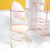 minkissy 2pcs Beauty Sponge Holder Make up Puff Sponge Stand 3 Layer Beauty Egg Storage Rack Metal Foundation Holder Sponge Drying Stand for Women Girls view 3