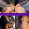 180 Density Deep Kinky Curly Free Part HD Invisible 13X6 Lace Front Wig for Black Women Baby Hair Brazilian Glueless 13x6 Transparent Lace Frontal Human Hair Wig Pre Plucked Bleached Knots 14 inch view 3