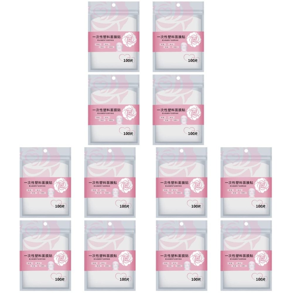 FOMIYES 1200 Pcs Plastic Wrap Mask Plastic Facial Film Hair Towels for Women Stickers Womens Hair Towel Plastic Face Gel Face Moisturizing Face Mask Diy Face Mask Self Made Miss Hydrogels