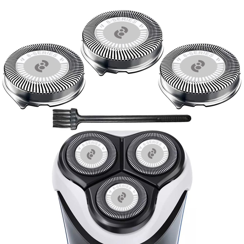 HQ8 Replacement Heads for Philips Norelco Aquatec Shavers, HQ8 Blades Fit Philips Norelco PT720 AT880 AT810 Heads, 3pc-Pack
