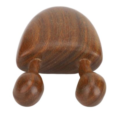 Massage Scraper Wenge 2 Tooth Portable Comfortable Gua Sha Scraper for Face Nose Neck