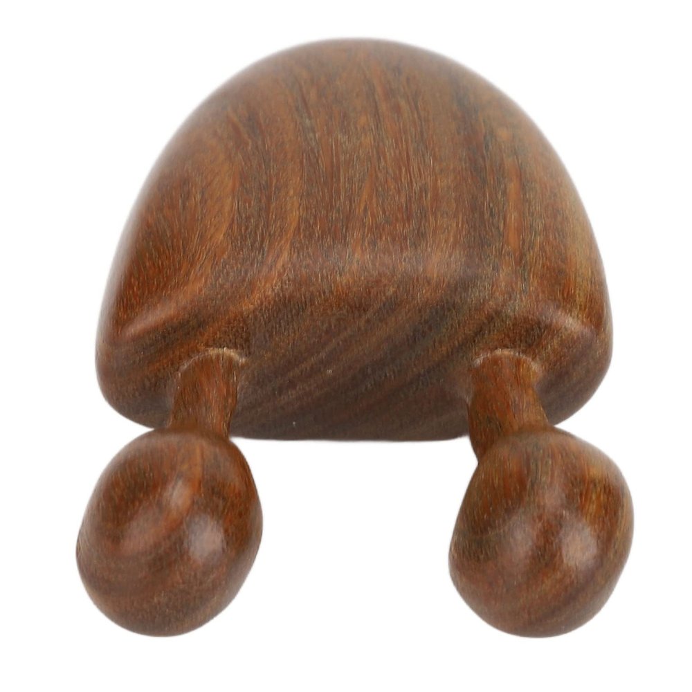 Massage Scraper Wenge 2 Tooth Portable Comfortable Gua Sha Scraper for Face Nose Neck