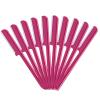 10 Pieces Eyebrow Razor for Women Facial Shaver Razor Brow Shaper Eyebrow Trimmer Dermaplaner Shaping Tool with Cover (Rose Red) view 1