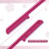 10 Pieces Eyebrow Razor for Women Facial Shaver Razor Brow Shaper Eyebrow Trimmer Dermaplaner Shaping Tool with Cover (Rose Red) view 3