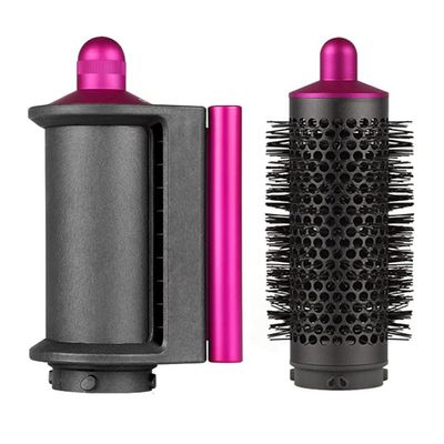 Anti-Fly Flyaway Nozzle & Round Volumizing Brush for Dyson Airwrap Styler HS01 HS05, Anti Flight Dryer Wind Nozzle Hair Volumizer Attachments