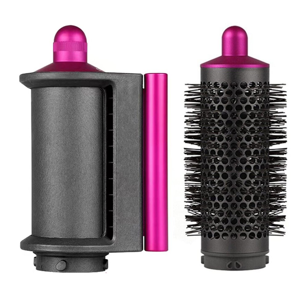 Anti-Fly Flyaway Nozzle & Round Volumizing Brush for Dyson Airwrap Styler HS01 HS05, Anti Flight Dryer Wind Nozzle Hair Volumizer Attachments