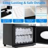 JXSDLIY Hot Towel Warmers for Spa 23L Large Capacity Hot Towel Cabinet with See-Through Window Towel Steamer for Facials Massage Salon Bathroom Barber Beauty Steam Towel Warmer (black) view 2