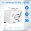 Hot Towel Cabinet 23L Large Capacity - JXSDLIY Professional Spa Hot Towel Warmers for Facials Towel Heater for Salon Beauty Hotel Bathroom Home Use Steam Towel Warmer with See-Through Window (white) view 4