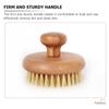 Beaupretty 1pc Portable Bathing Brush Handle for Exfoliating and Back Massage Shower Tool Made of Natural and for Skin Cleansing and Relaxation view 2