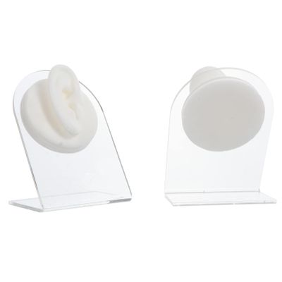 FOMIYES Earring Display Rack Earring Holder Simulation Puncture Ear Model 1 Set Realistic Ear Model