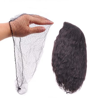Ecojunmi Invisible Hair Nets for Long Hair, 100 Pcs 18-46 inch Black Elastic Mesh Women Hairnets Wig Cap for Wigs Frontal Closur Hair Bun Sleeping Food Service (18 inches)