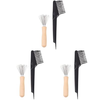 Beaupretty 6pcs Practical Comb Hair Brush Brush Tool Detangling for Fine Hair Wet Comb Detangler Cleaner Remover Salon Tool