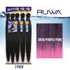 Sensationnel Ruwa Prestretched Braiding Hair-3X 48in,3pk SM1B/PURPLE/PINK view 2