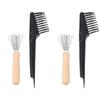 minkissy 4pcs Hair Brush Cleaners Comb Brush Material Comfortable Grip Practical for Combs view 1