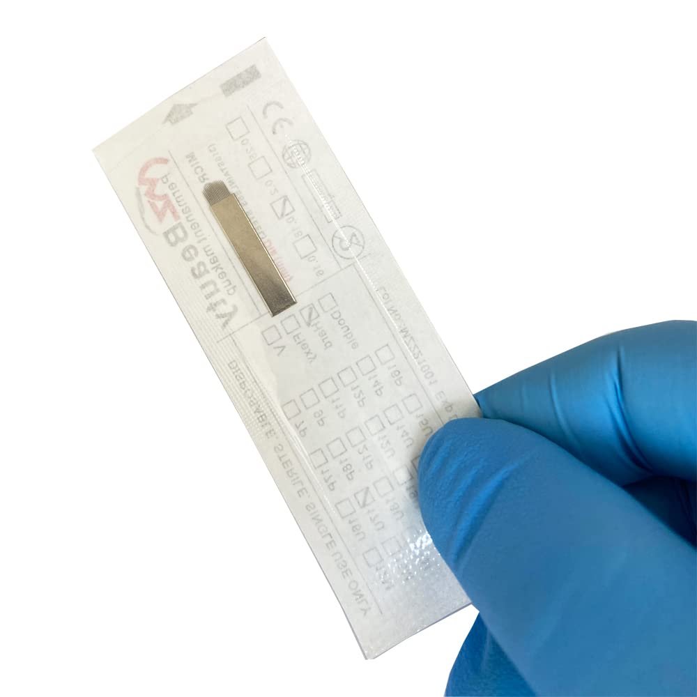 0.18MM Nano Microblading Blades 17U Hard Tattoo Needles 3D Embroidery Hard Nanoneedles Hair Strokes Needles