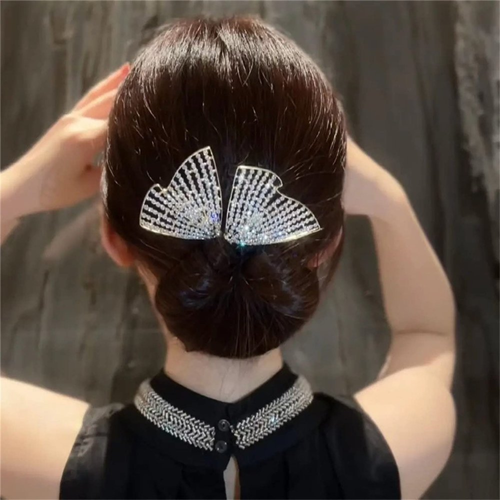 ANGUOEY Elegant Lazy Hair Curler,Elegant French Hairpin, Twist Hairstyle Bun Hair Accessories,Magic Clip-On Bun Shaper,French Twist Hairstyle Bun Hair Accessories for Women Girls1pcs