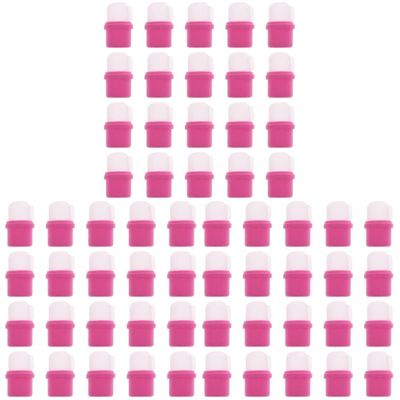 minkissy 60pcs Nail Soaker Caps for Gel Polish Removal Reusable Household Nail Covers Convenient Soak off Caps for Manicure Supplies and Easy Care
