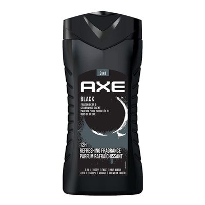 AXE Black- Frozen Pear & Cedarwood Scent 3 in 1 Body wash| Face wash| Hair wash