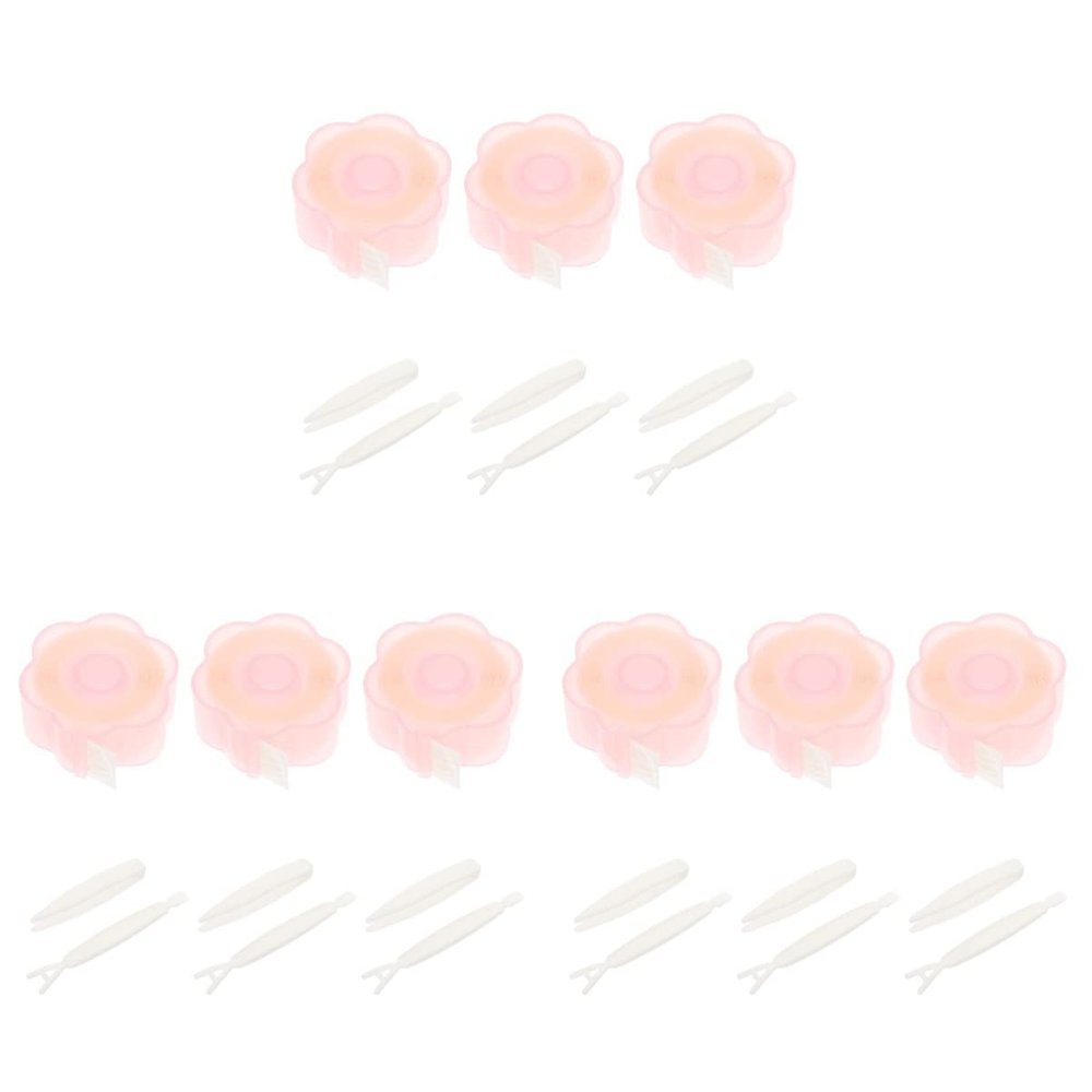 FOMIYES 9rolls Double Invisible Stickers for Makeup and Breathable Lace Stickers for Charming Eyelids for Daily Use and Special Occasions Type