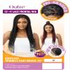 Outre 13x4 Hand Tied Lace Frontal Wig - KNOTLESS TRIANGLE PART BRAIDS 26" (DR Burgundy) view 2