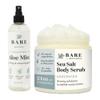 Bare Botanics Aloe Vera Mist + Unscented Body Salt Scrub view 1