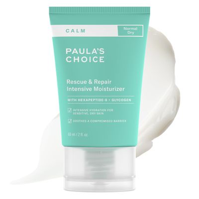 Paula's Choice CALM Intensive Face Moisturizer for Dry & Sensitive Skin, Face Cream Calms, Hydrates & Soothes Redness, Suitable for Rosacea-Prone & Eczema-Prone Skin & Fragrance-Free, 2oz