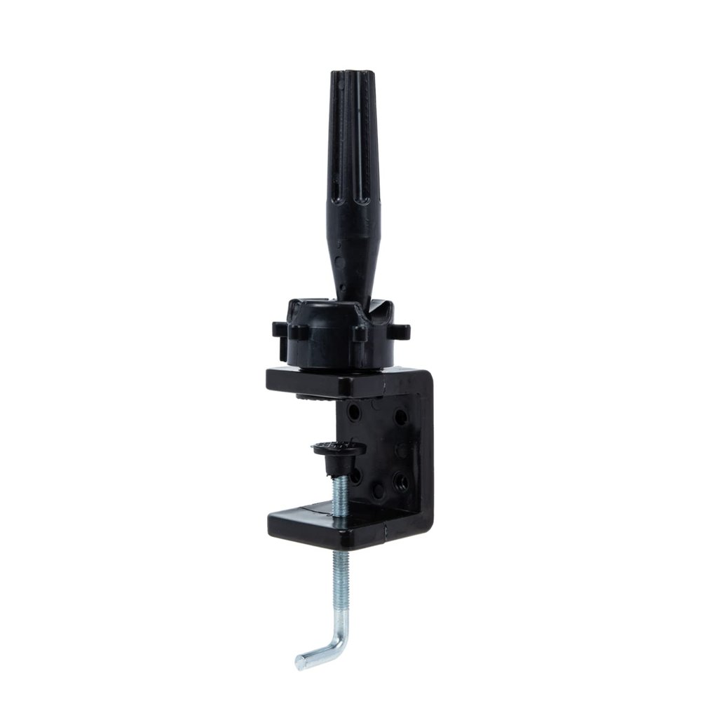 Healifty Rotating Mannequin Holder Stand for Nail Art and Hair Styling Practice Plate Material Rotation Lightweight and Portable Manicure Tool
