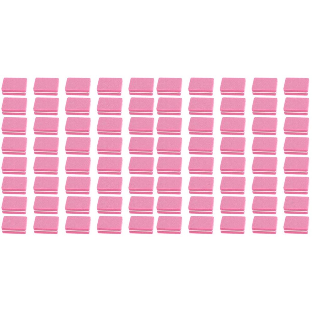 Beaupretty 100pcs Sponge Nail Files for Polishing and Shaping Natural Nails Double-Sided Buffing Blocks for Professional Pedicure and Manicure Care Chic Design