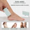 ZMOI Glass Pumice Stone Callus Remover for Feet, Elbows, Hands, and Knees, Spain Made - 2 in 1 Pedicure Exfoliator and Scrubber for Rough, Hard Skin (Teal Color) view 2