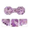 FRCOLOR Amethyst Eye Mask for Hot Cold Therapy Reusable Sleep Mask for Eye Fatigue Relief Soft Comfortable Blindfold for Relaxation Stress Relief view 3