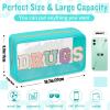 Chenille Letter Clear Makeup Bags Drugs Pouch, Preppy Patch Makeup Bag with Zipper, Transparent PVC & Nylon Waterproof Portable Glitter Cosmetic Bag Travel Toiletry Storage for Women Girl(DRUGS-Green) view 2