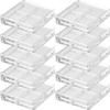 Beaupretty Highlight Box Empty Eyeshadow Box, 4 Grid Plastic Eyeshadow Storage Box Case Empty Eyeshadow Pallet Empty Eyeshadow Case Makeup Supplies 10pcs Cosmetics Box view 1