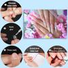 FEBSNOW 1000 PCS French Coffin Ballerina Nail Tips Acrylic Nails Artificial Half False Flake Nail Tips 10 Sizes with Boxes Clear Plastic Cases for Nail Salon Shop DIY Nail Art Ballerina Nails (Clear) view 4