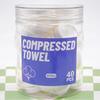 40PCS Compressed Towels,Mini Compressed Towel, Disposable Face Compressed Towels, Soft Compressed Hand Wipe, Portable Compressed Coin Tissue for Travel/Home/Outdoor Activities8X9in view 1
