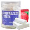40PCS Compressed Towels,Mini Compressed Towel, Disposable Face Compressed Towels, Soft Compressed Hand Wipe, Portable Compressed Coin Tissue for Travel/Home/Outdoor Activities8X9in view 3