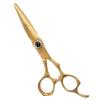 Professional Hair Cutting Shears, 6 Inch Professional Golden Damascus Hair Scissors Cutting Barber Haircut Thinning Shears Hairdresser Scissors set (Size : Set) view 2