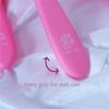 Curl Cure Detangler Hair Comb Brush for Adults and Kids Wet & Dry Hair, Removes Knots and Tangles Pain Free (Pink) | Ergonomic Handle view 3