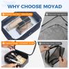 Moyad TSA Approved Clear Toiletry Bag, 3 Pack Quart Size 3-1-1 Liquids Pouch for Travel, Transparent Makeup & Cosmetic Organizer for Women Men, Black view 4