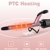 1/2 inch Curling Iron for Short Hair, Dual Voltage Hair Curling Iron Ceramic, Professiona Curling Wand Tourmaline(Rose Gold) view 3