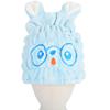 HOPESHINE Microfiber Hair Towel Wrap Small Size for Little Girl 3-Pack Super Absorbent Magic Instant Hair Drying Towels for Kids (Blue+White+Pink 3-Pack) view 4