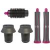2Pcs Long Hair Curling Barrels Curler Tube Wand and 1 Pcs Volumizing Brush for Dyson Airwrap Styler Attachment, with 2 Pcs Magic Adapter view 1