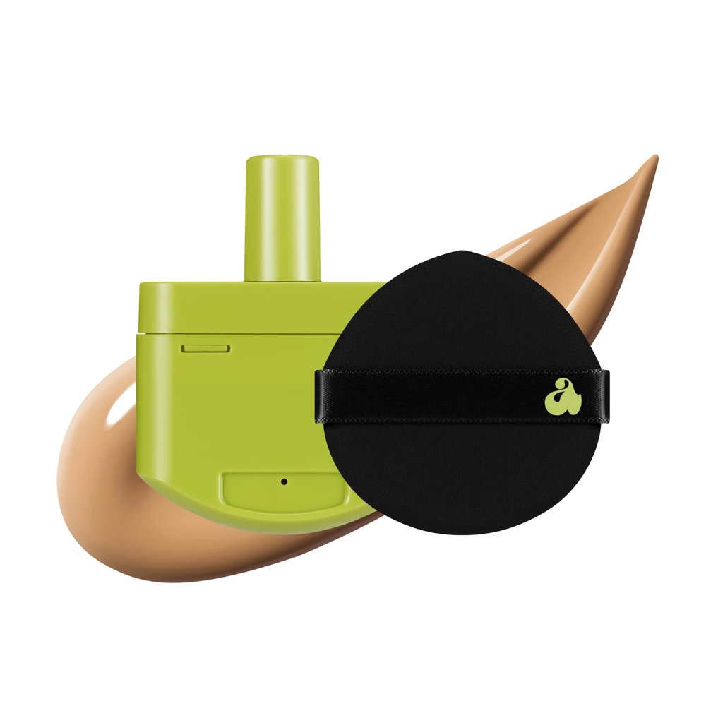 UNLEASHIA Foundation Makeup Healthy-Green Cushion Refill - 15g, Lightweight Buildable Coverage, Vegan Makeup, Natural Satin Finish(23W)