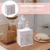 DECHOUS Cotton Pad Holder Desktop Storage Cotton Ball Organizers Storage Dispenser Bathroom Organizer view 3