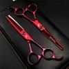6.0 Inch Professional Hairdressing Scissors Set Flat Scissors Thinning Scissors Send Comb Scraper for Hairdressing Salon Home Scissors Set view 3