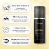 Lash Shampoo -100 ML Eyelash Shampoo Eyelash Extension Cleanser for Lash Extensions with Brush Eyelash Wash for Extensions & Natural Lashes/Paraben & Sulfate Free Safe Makeup Remover view 3