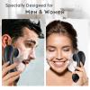 Facial Cleansing Brush, Electric Face Scrubber Rechargeable Exfoliator IPX-7 Waterproof Rotating Cleanser for Exfoliating, Massaging and Deep Cleansing for Women & Men with 4 Brush Heads Black view 2